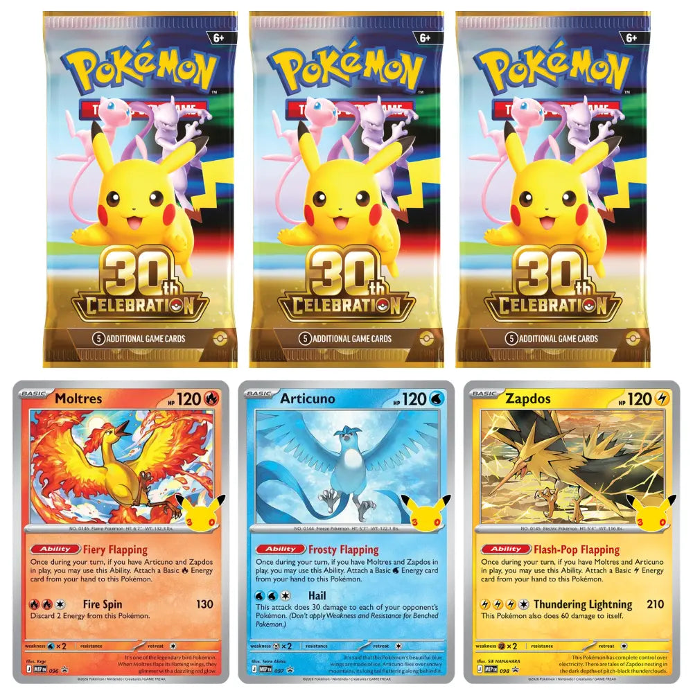 Pokémon TCG – 30th Celebration Poster Collection (English) 🇬🇧