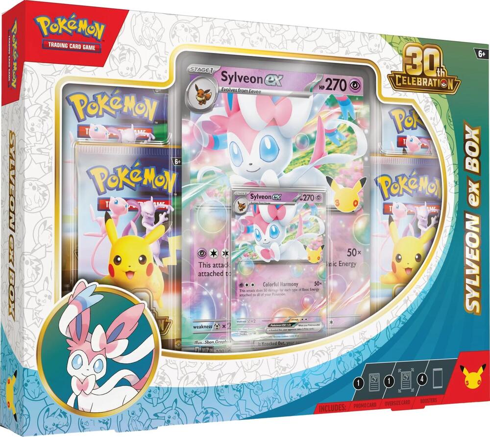 Pokémon TCG – 30th Celebration Sylveon ex Box (English) 🇬🇧